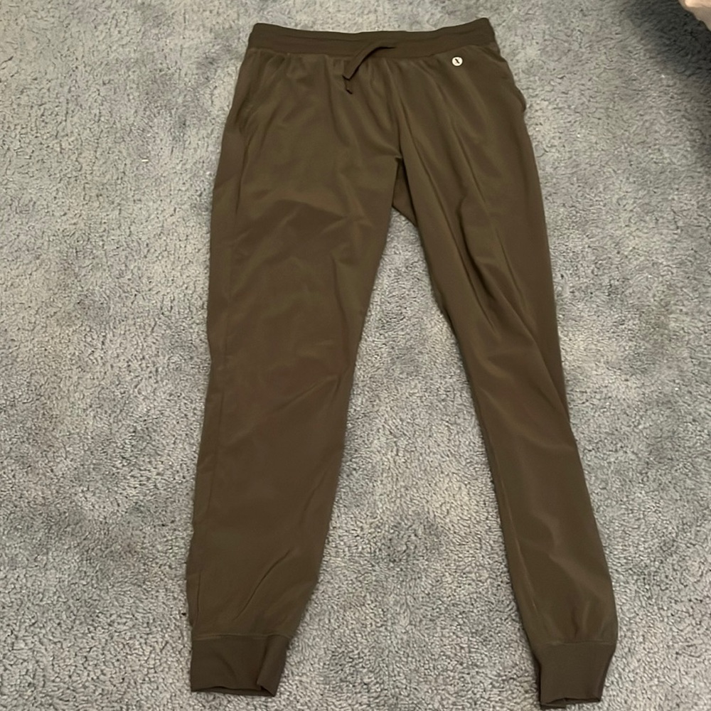 Green lounge joggers, worn lightly, great condition, very breathable